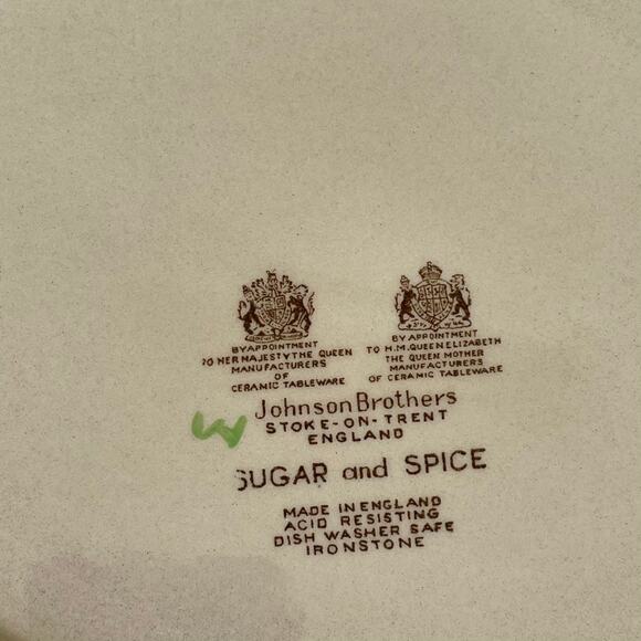 Johnson Brothers Sugar & Spice Oval Serving Platter Brown Ironstone Vtg England - Picture 5 of 11